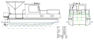 Jednokajutový rybářský polypropylénový člun HRL