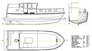 Kajutový ocelový rekreační člun HLD
